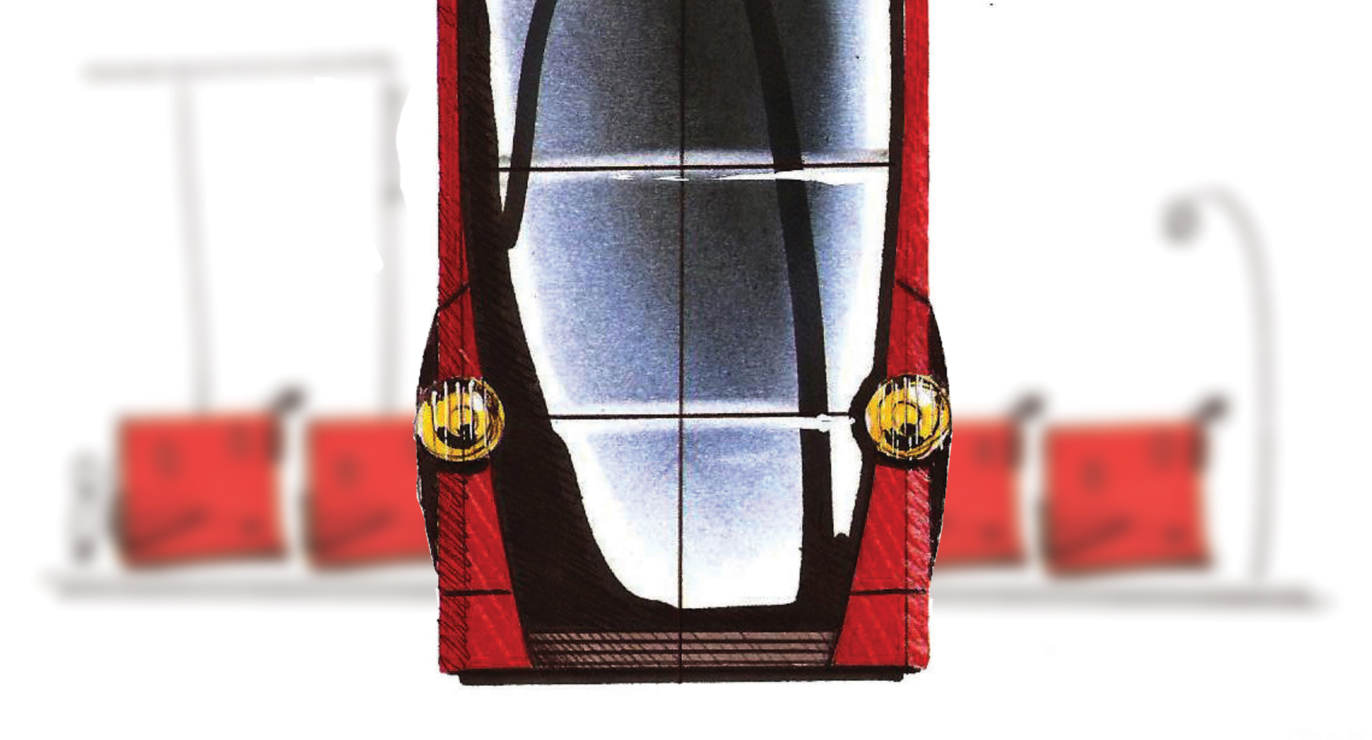 Citroen CC Autonomous Vehicle Car Design Sketch